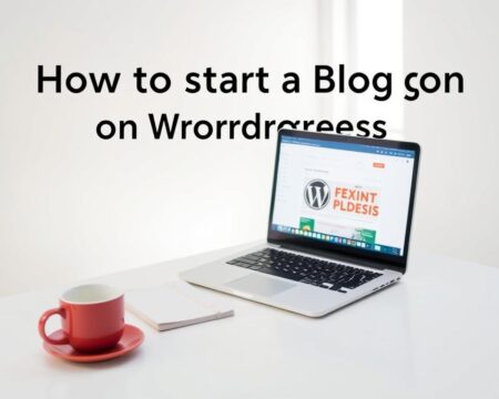 Wordpress start a blog